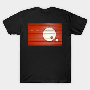 Yin Yang In Red And White T-Shirt